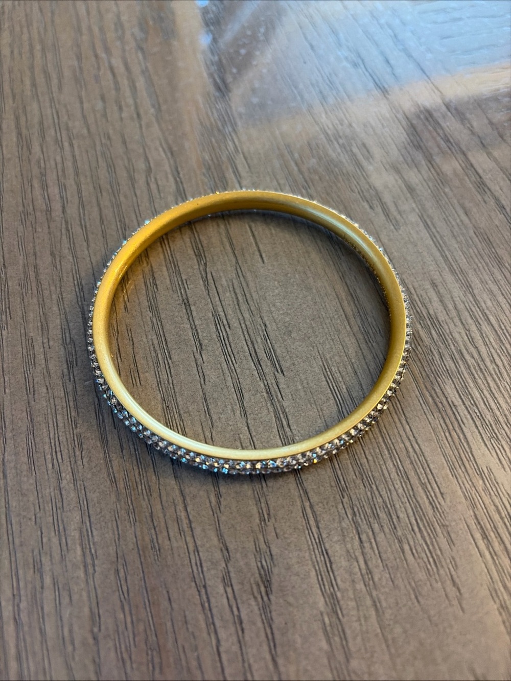 Kate Spade Gold Crystal Pave Bangle Bracelet - Picture 1 of 4